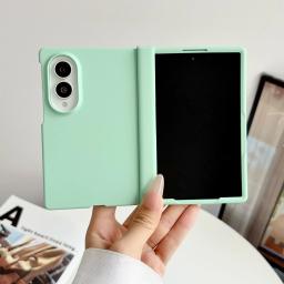 Slim Skin Feel Phone Case For Samsung Galaxy Z Fold 8 Candy Plastic Fold Shockproof Hinge Protection Hard Cover
