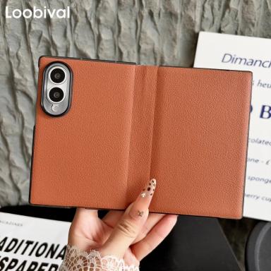Luxury Matte Slim Fliping Leather Phone Case For Samsung Galaxy Z Fold 8 Ultra 7 6 5 Z Fold8 Ultra Camera Frame Protection Cover