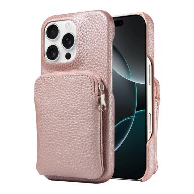 PU Leather Phone Case for IPhone 16 Pro Max15 Pro Max 14 13 12 11 Pro Max Plus Mini 7 8  with Zipper Wallet and Anti-drop Cover
