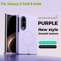 New Arrival Liquid Silicone All-Inclusive Shockproof Case for Samsung Galaxy Z Fold 8  Wide for Magsafe Wireless Charging Cover
