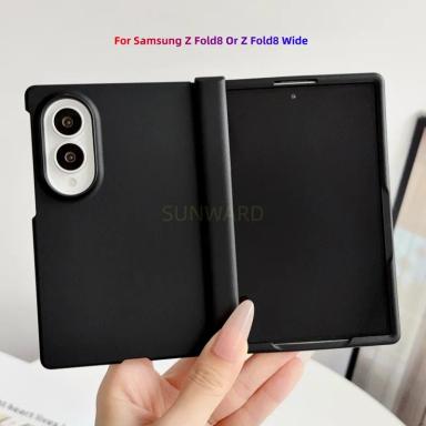 Luxury Fully Wrapped Hinge Protective Skin Feel Phone Case For Samsung Galaxy Z Fold 8 Ultra Wide Z Fold7 6 5 4 3 Matte Cover