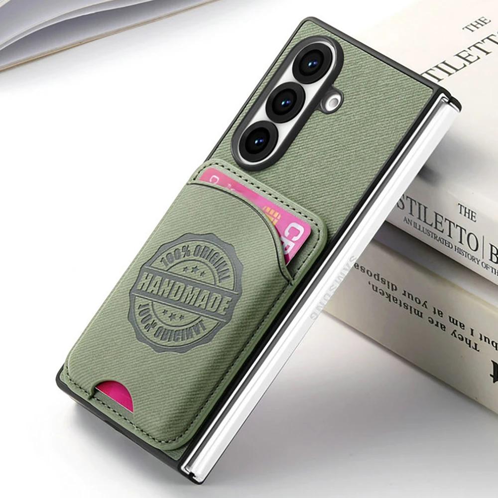 Z Fold7 5G 2025 2In1 Detachable Leather Card Case For Samsung Galaxy Z Fold 7 Magnet Back Cover For Galaxy Z fold 6 5 4 3 Funda