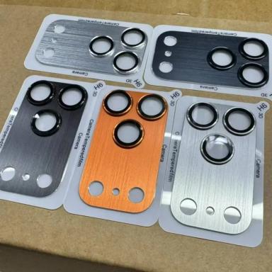 9H HD Armor Camera Lens Protector for IPhone 17 Pro 17 Pro Max Aluminum Metal Ring Lens Tempered Glass Film Case Cap