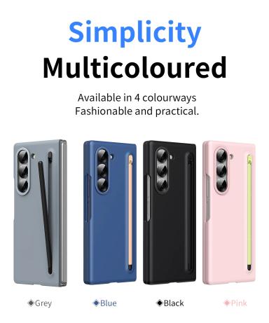 Suitable for Samsung Galaxy Z-Fold6/Fold5/Fold4/Fold3 new folding skin-feel mobile phone case with stylus compatible with Spen
