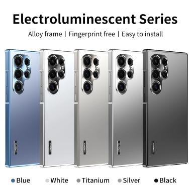 All-aluminum body Matte titanium alloy ultra-thin back cover For Samsung Galaxy S25 S24 S23UltraS23 S24puls Metal Magnetic Shell