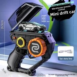 New 2.4G Micro Desktop RC Drift Car, Dynamic Light Small Racing Car Model Remote Control Toy for Children Birthday Gift