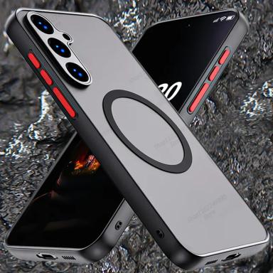 Shockproof Armor Magnetic Case For Samsung A56 5G A36 A26 A16 A55 A35 A25 A15 A54 A34 A14 A53 A13 A52S Translucency Phone Cover