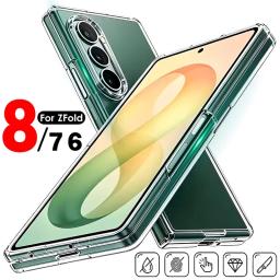 Fold8 Ultra Thin PC Phone Case for Samsung Galaxy Z Fold 8 Ultra 7 6 5 Z Fold8 Wide Shockproof Transparent Slim Hard Cover