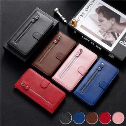 Flip Magnetic Leather Case on For Tecno Spark 30 30c Camon 30 Premier 30S Pro Pova6 Neo 5G Zipper Card Slot Wallet Phone Cover