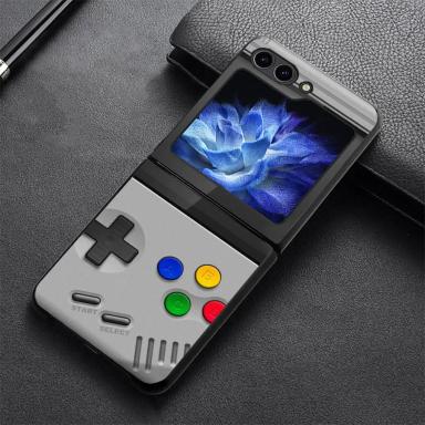 Phone Cover Case for Samsung Galaxy Z Flip 8 Flip6 Flip7 FE 7 6 5 4 3 Flip5 Flip4 Flip3 Purple Gaming Console