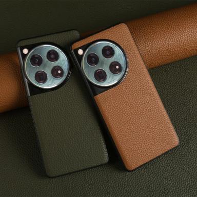 Premium Genuine Leather Phone Case For Oneplus 12 11 11R 10Pro 12 10R 10T Ace Nord N100 Cover Handmade Back Shell