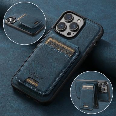 SUTENI Magnetic Card Slot Luxury Leather Wallet Bags Phone Cases For iPhone 17 16 15 14 13 12 Pro Max Plus Cover