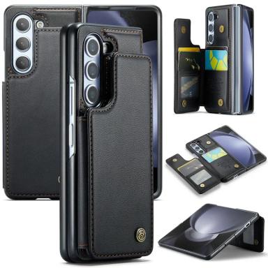 EUCAGR Luxury Magnetic Wallet PU Leather Case For Samsung Galaxy Z Fold 6 7 Card Solt Holder Pocket Cover For Galaxy Z Fold 7 6