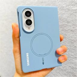 Skin Feel Magnetic Case For Samsung Galaxy Z Fold 8 Ultra 7 6 5 5G ZFold8 For Magsafe 2-piece Set Luxury Shockproof Back Cover