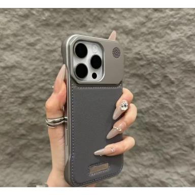 Luxury Magnetic PU Leather Aromatherapy Phone Case For iPhone 17 11 12 13 15 16 Pro Max 14Plus Wireless Charging Borderless Case