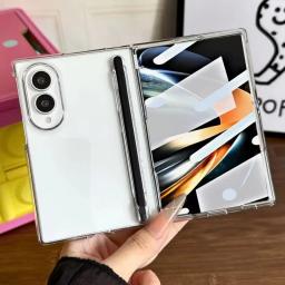Z Fold 8 Ultra Case with Screen Film Protector and Pen for Samsung Galaxy Z Fold 8 7 6 5 Ultra fold8 8 Wide Hard PC Matte Cover