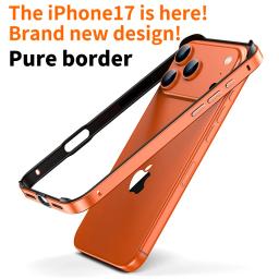 Bumper Case For iPhone 16 Pro Max 14 Plus 13 12 Mini 11 12Pro 15Pro 14pro iPhone15 15Plus Metal Titanium Gray Phone Accessories