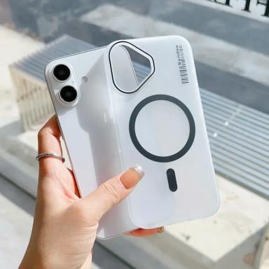 Ultra-Thin For Magsafe Matte Phone Case For iPhone 16 15 14 13 12 11 Pro Max Plus Transparent Magnetic Wireless Charge PC Cover