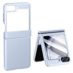 Back Cover Case For Samsung Galaxy Z Flip5 Shockproof Protective Urban Classic Grip Leather Case For Men & Boys