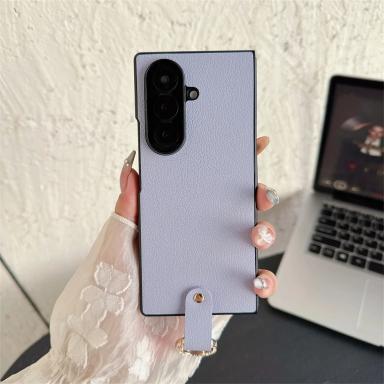 Ring Holder Protective PU Leather Phone Case For Samsung Galaxy Z Fold 7 6 5 4 Fold7 Fold6 Fold5 Fold4 5G Hard Plastic Cover