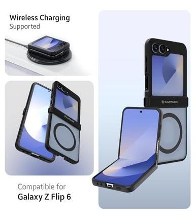VER Mag-X Back Cover Case for Galaxy Z Flip 6 (Hinge) (Mag-X-Clear)