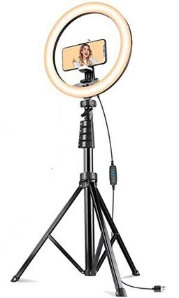 Securinnov 14 Inch Led Ring Light With 7 Feet Tripod Stand For Mobile Phones &amp; Camera, 3 Temperature Mode Dimmable Lighting, Photo-Shoot, Video Shoot, Makeup &amp; More