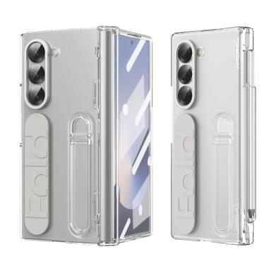 For Samsung Galaxy Z Fold 7 6 5 4 3 5G Wristband Holder Hinge Phone Case With Pen Slot S Pen Screen Protector Film Protect Cover