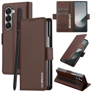 Luxury Magnetic Wallet PU Leather Case for Samsung Galaxy Z Fold 7 6 5 4 3 5GShockproof Card Holder Pocket Cover for Z Fold6 5 4