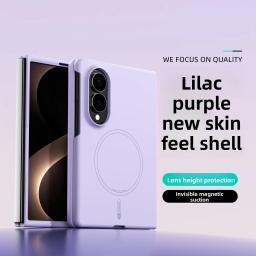 For Samsung Galaxy Z Fold 8 wide Case Magnetic Stylish Liquid Silicone Skin-friendly Cover Shockproof For Magsafe Funda