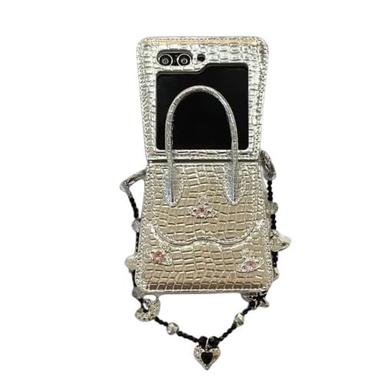 Back Cover Case For Samsung Galaxy Z Flip6 Scratch Resistant Anti-Slip Tpu Shockproof Protective Durable Luxury Handbag Shell Case For Girls & Women