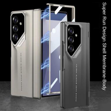 Supercar Design Magnetic Hinged Glass Protective Film Case for Samsung Z Fold 7 Galaxy Z Fold7 Fold 6 5 4 Lens Protect Cover