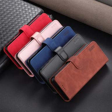 Man Business Retro Skin Feel Leather Phone Case For Samsung Galaxy Z Fold 7 6 5 4 3 Built-in Card Slot Anti-Drop Protector Cover