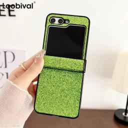 Bling Glitter Cortex Phone Case for Samsung Galaxy Z Flip3 Flip4 Flip5