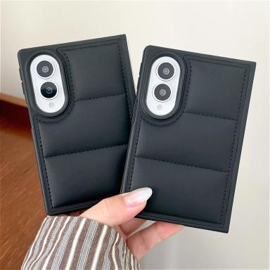 Luxury Down Jacket Soft Case For Samsung Galaxy Z Fold 8 Ultra 7 6 5 4 3 ZFold7 Fold8 Plain Shockproof Protection Cover Funda