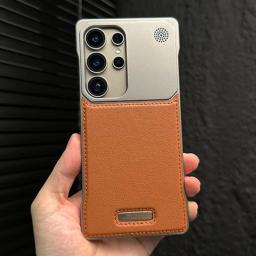 Luxury Leather Frameless Aromatherapy Case for Samsung Galaxy S25 S24 S23 Plus Ultra For Magsafe Magnetic Hybrid Shockproof