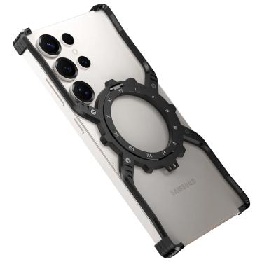 Borderless gear X magnetic stand phone case For Samsung Galaxy S25 Ultra S24 Ultra S23 S22 Ultra Heat dissipation and drop case