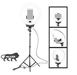 Osaka­® 10" Professional Led Ring Light With Tripod Stand For Mobile Phones &amp; Camera, 3 Color Temperature Mode Dimmable Lighting For Photo Shoot Youtube Video Shooting