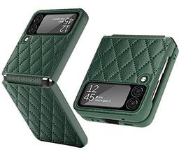 Hinge Cover Vegan Leather Case/Cover For Samsung Galaxy Z Flip4 5G / Galaxy Flip 4 5G Case Cover -