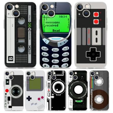 Vintage Tape Camera Gameboy Phone Case For Samsung Galaxy S25 S23 S24 S22 Ultra Plus Shockproof Cover For Galaxy S24+ S23+ S25+