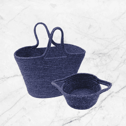Knit Craft Basket and  Braid Craft Basket Combo