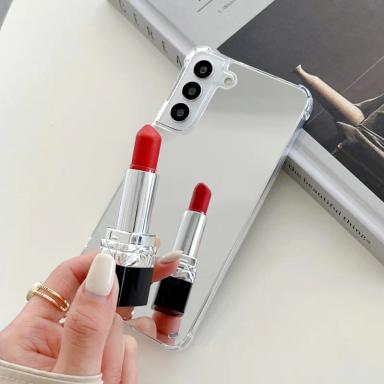 Luxury Mirror Phone Case For Samsung Galaxy S25 S23 S22 S21 Ultra Shockproof Back Cover For Samsung S24 PLUS A16 A26 Makeup Case
