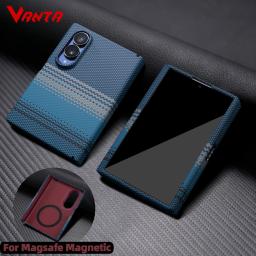 Luxury Carbon for Magsafe Magnetic Case for Samsung Galaxy Z Fold 8 Ultra 7 6 5 Fold8 Wide Tempered Glass Front Cover Protection