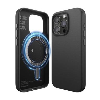 Gaffar India Magnetic Leather Case Compatible with iPhone 15 Pro Case, Compatible with All MagSafe Accessories, 6.1 inch - Built-in Magnets, Vegan Leather, Shockproof, Water-Resistant (Black)