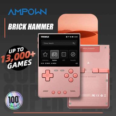 TRIMUI BRICK Hammer Portable Retro Game Player 3.2" 1024x768 IPS Full-Laminated Screen CNC Full Metal Body Open-Source Gift