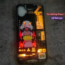 For Nothing Phone 1 2 3 Luminous LED Flash Case for Nothing Phone 1 One Lighting Up Cover Glass Slim Mobile Accessories