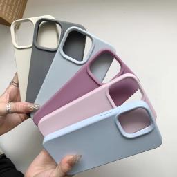 Liquid Silicone Case For Apple iPhone 15 16 14 13 12 11 17 Pro Max 17 Air 16 Plus Phone Original Official Style Protective Cover