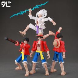 9L3D Dummy 13 Lucky 13 Titan 13 Monkey D. Luffy One Piece Standard Rubber Human Form Straw Hat Captain Edition Gear 5 Nika Form
