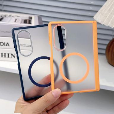 For Samsung Galaxy Z Fold 8 Ultra Phone Case Matte Transparent Magnetic Hybrid Bumper Shockproof Thin Cover For Samsung Z Fold8