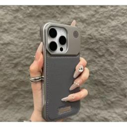 Luxury Magnetic PU Leather Aromatherapy Phone Case For iPhone 17 11 12 13 15 16 Pro Max 14Plus Wireless Charging Borderless Case