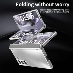 Anti-Shock Frosted Plating Full Body Case for Samsung Galaxy Z Fold 4 Fold4 Fold5 Fold3 Fold 5 3 2 5G fold2 Screen Glass film ๏ปฟ